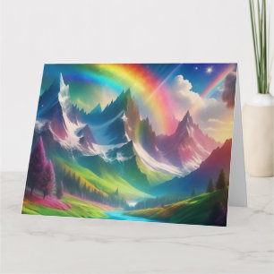 Carte Royaume Fantastique Arc-en-Ciel Magnifique