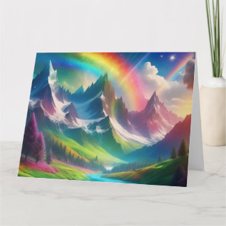 Carte Royaume Fantastique Arc-en-Ciel Magnifique