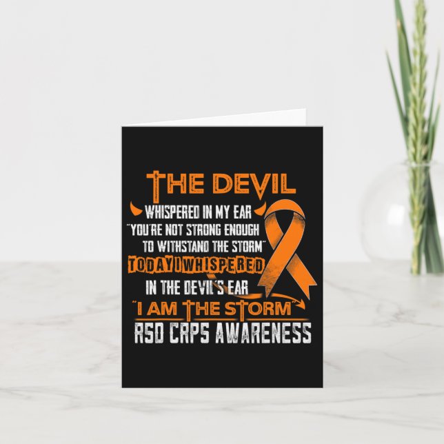 Carte Rsd Crps Conscience Je Suis Le Diable De La Tempêt (Devant)