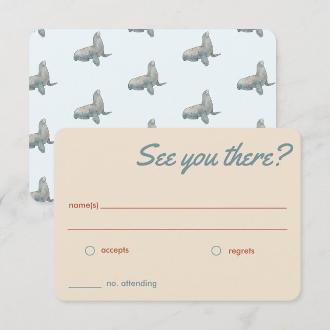 Carte RSVP (Devant / Derrière)