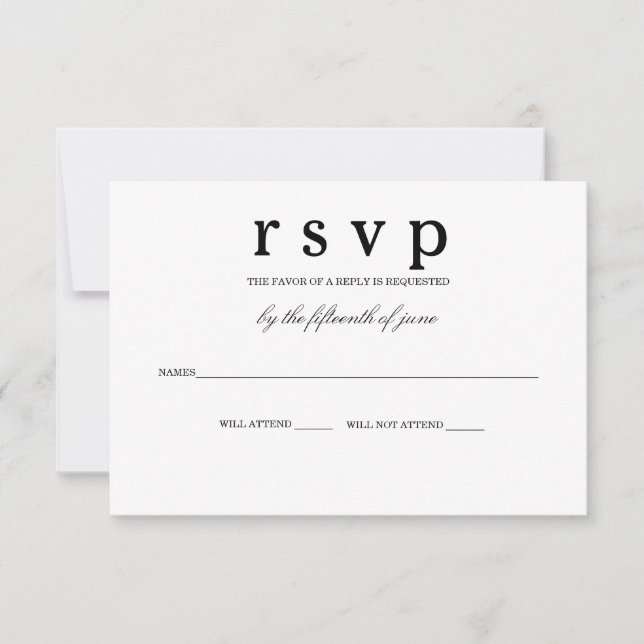 Carte RSVP (Devant)