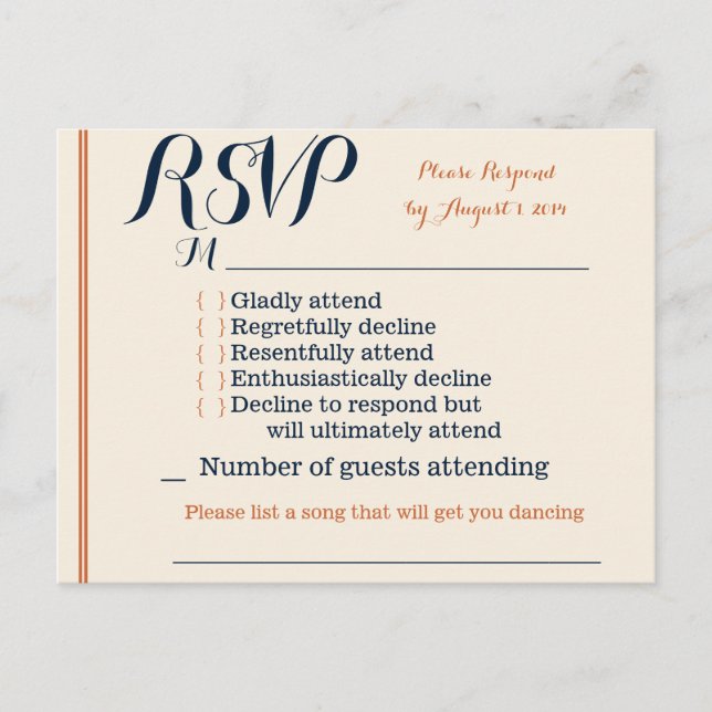 Carte RSVP (Devant)