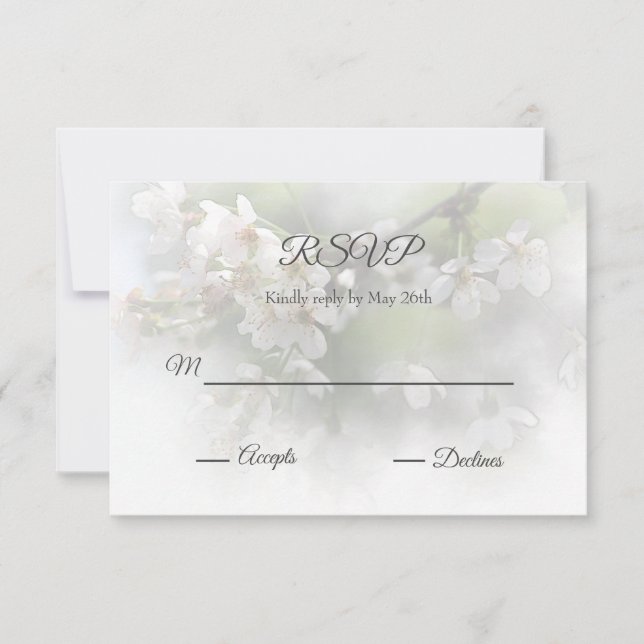 Carte RSVP 2 Blossoms Dreamy (Devant)