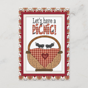 Carte RSVP Ant Pique-nique