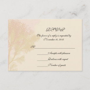 Carte RSVP Arbres Automnes