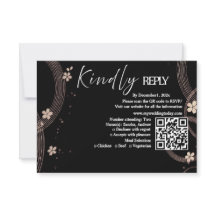 Carte RSVP Arch Serenity Black Premium
