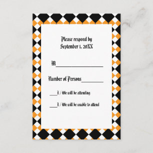 Carte RSVP Argyll Ivory XI (orange)