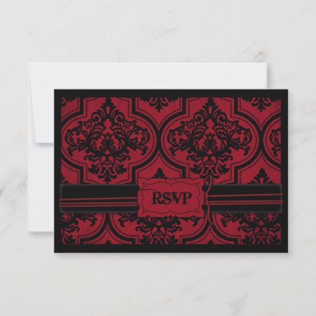 Carte RSVP B3 de la mariée Vampire (Devant)