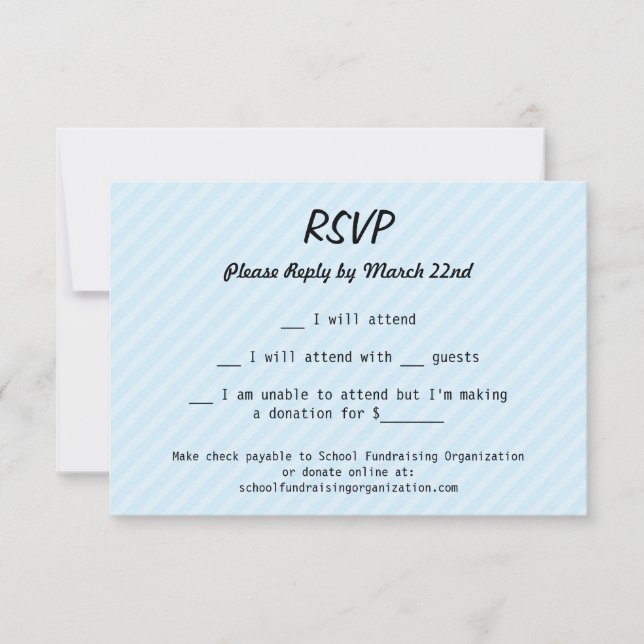 Carte RSVP Bande Cassette (Devant)
