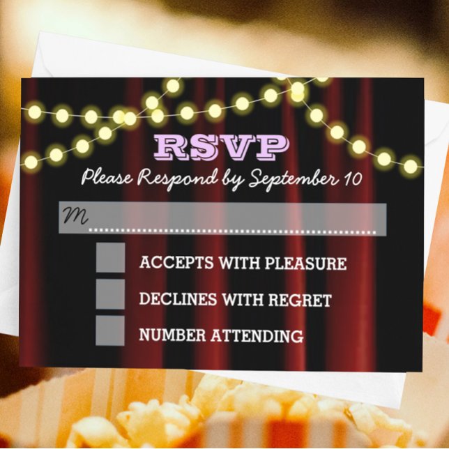 Carte RSVP Bat mitzvah Lilac (Créateur téléchargé)