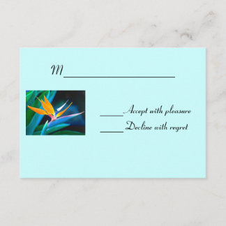 Carte RSVP Bird of Paradise