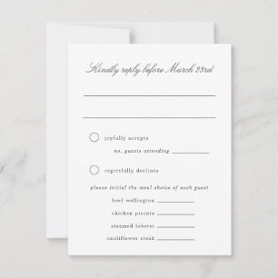 Carte RSVP Blue Hydrangea Grand-millentenaire de m