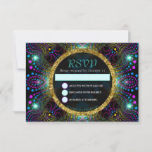 Carte RSVP Bohemian Princess Jolie Bat mitzvah