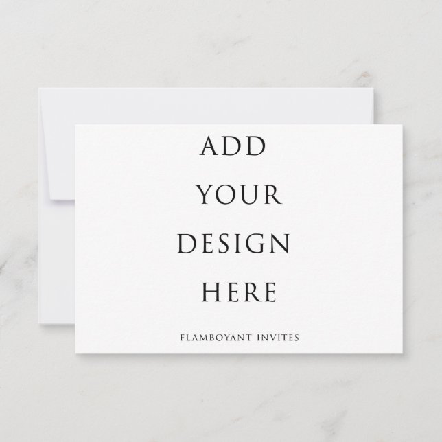 Carte RSVP/boîtier 5 po x 3,5 po (Devant)