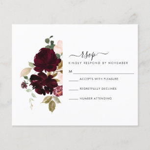 Carte RSVP Bourgogne et crème