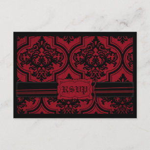 Carte RSVP C pour mariée Vampire