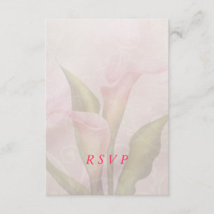 Carte RSVP Calla Lily rose