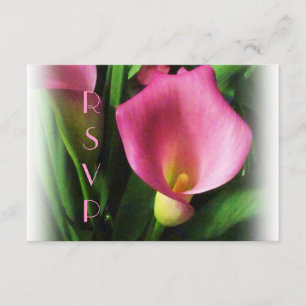 Carte RSVP Calla Rose