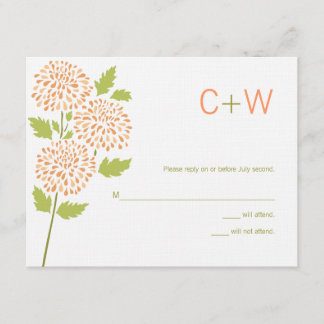 Carte RSVP Chrysanthemum