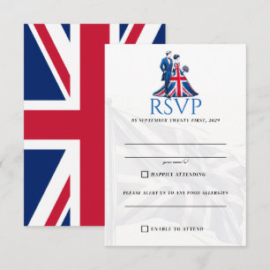 Carte RSVP Couple UK