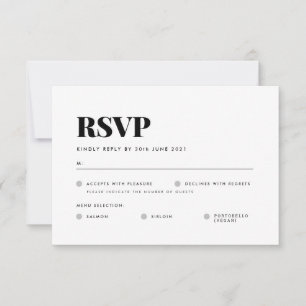 Carte RSVP de base