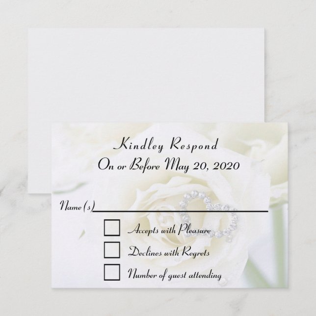 Carte RSVP de célébration anniversaire (Devant / Derrière)