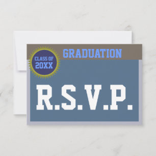Carte RSVP de diplôme