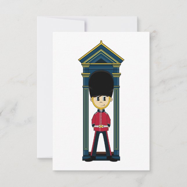 Carte RSVP de la Garde royale britannique (Devant)