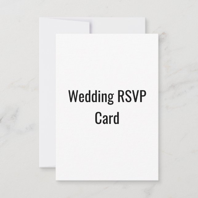 Carte RSVP de mariage (Devant)