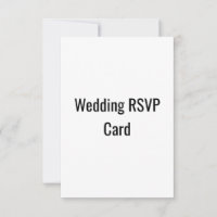 Carte RSVP de mariage
