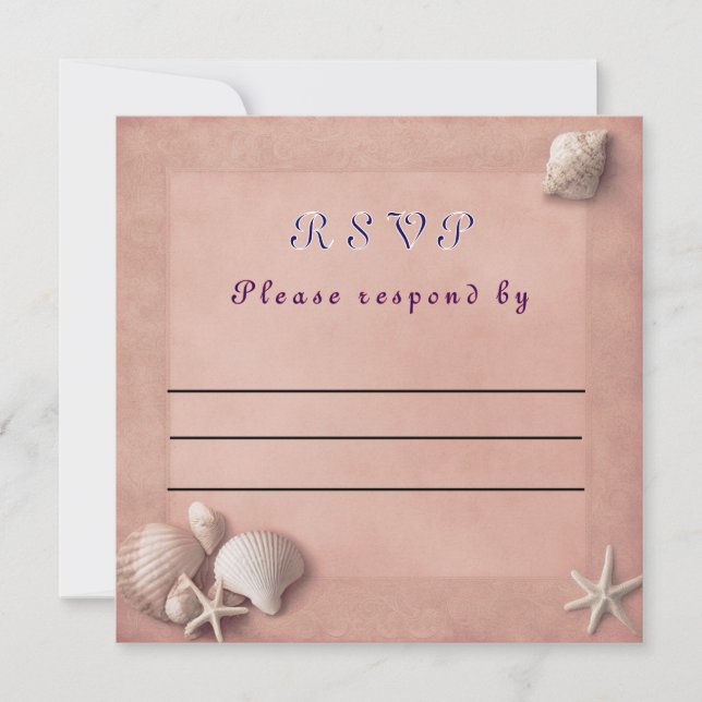 Carte RSVP de mariage (Devant)