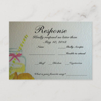 Carte RSVP de mariage