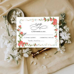 Carte RSVP de mariage budgétaire