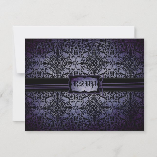 Carte RSVP de mariage D2 (Devant)