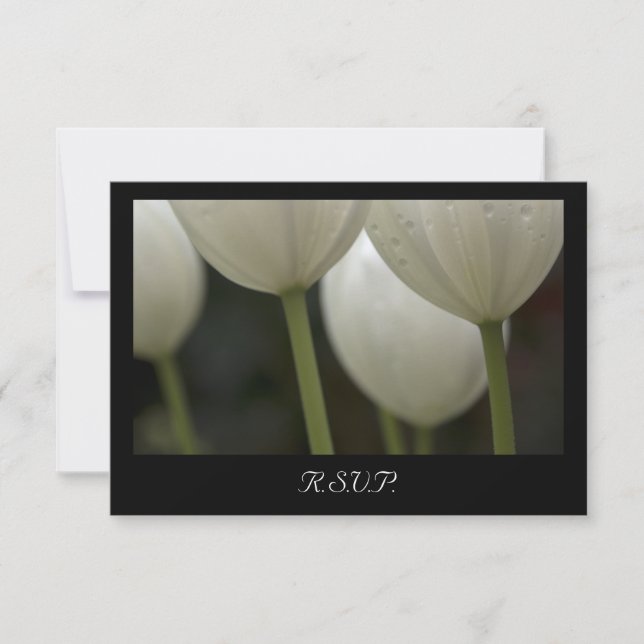 Carte RSVP de mariage de printemps des Tulipes du  (Devant)