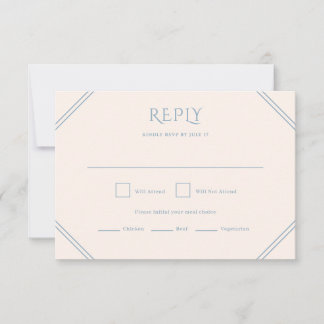 Carte RSVP de mariage diamant