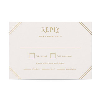 Carte RSVP de mariage diamant