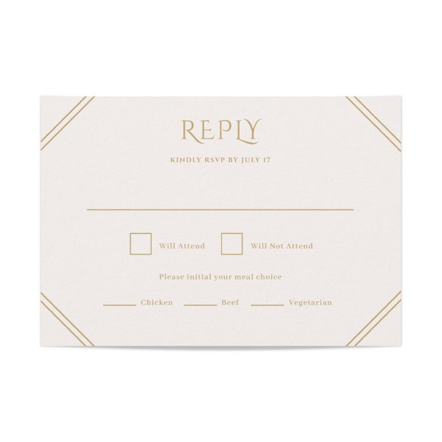 Carte RSVP de mariage diamant (Créateur téléchargé)