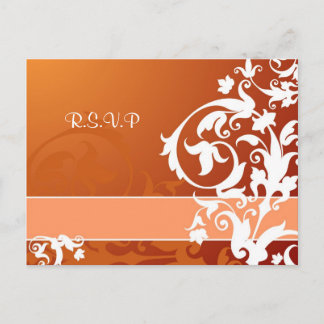 Carte RSVP de mariage en dentelle