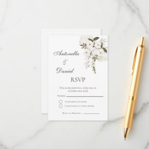 Carte RSVP de mariage espagnol Boho