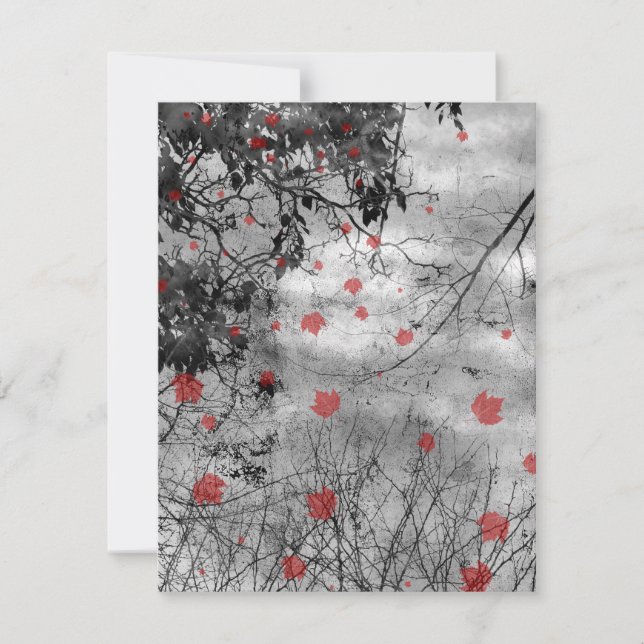 Carte RSVP de mariage gothique de jour (Devant)