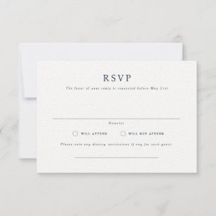Carte RSVP de mariage paysager formelle Parker