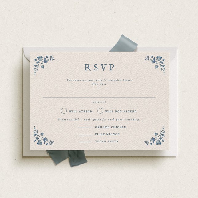 Carte RSVP de mariage paysager officielle Victoria (Créateur téléchargé)