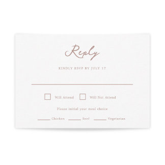 Carte RSVP de mariage Pensacola