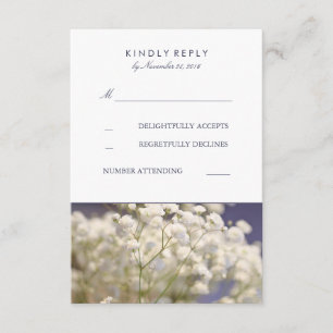 Carte RSVP de mariage pour bébé de la Marine