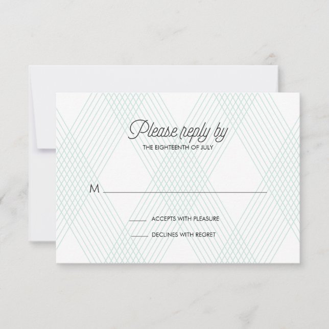 Carte RSVP de mariage raid (Devant)