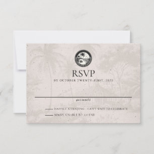 Carte RSVP de mariage République Dominicaine