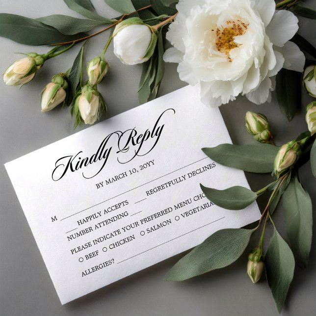 Carte RSVP de mariage RSVP (Créateur téléchargé)