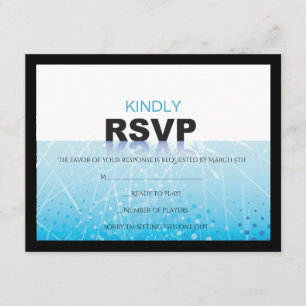 Carte RSVP de réponse à la barre de Bat mitzvah IC