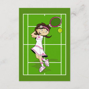 Carte RSVP de Tennis Girl